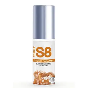 Массажный лубрикант STIMUL8 S8 Salted Caramel 50 мл — ароматизированный интимный лубрикант, водорастворимый