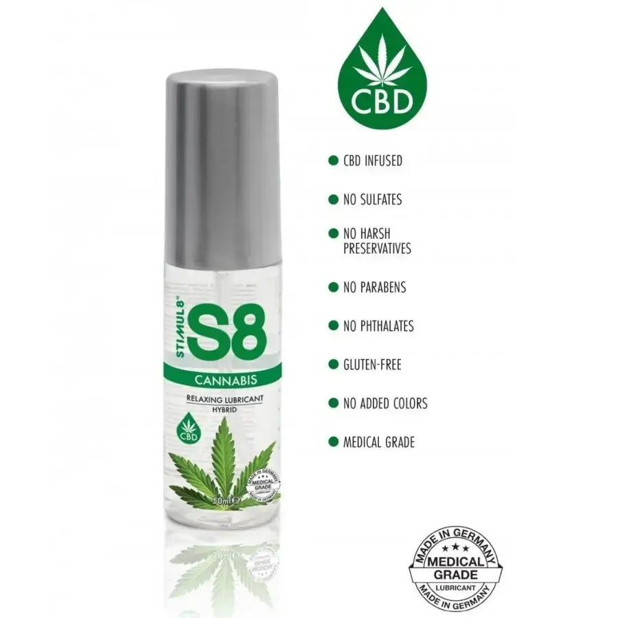 Masāžas eļļa STIMUL8 S8 Cannabis Hybrid 50 ml Photo 2