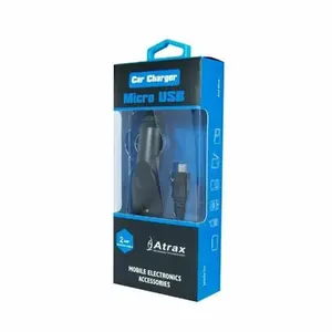 Car charger atx PS-M-CH1A-BBK 12/24V 1A with Micro USB cable