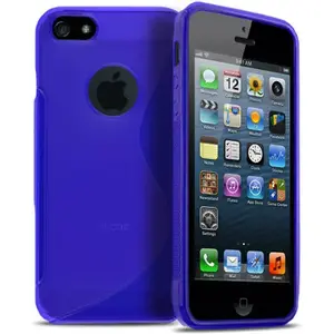 Silicone protective case HQ for iPhone 5C, blue