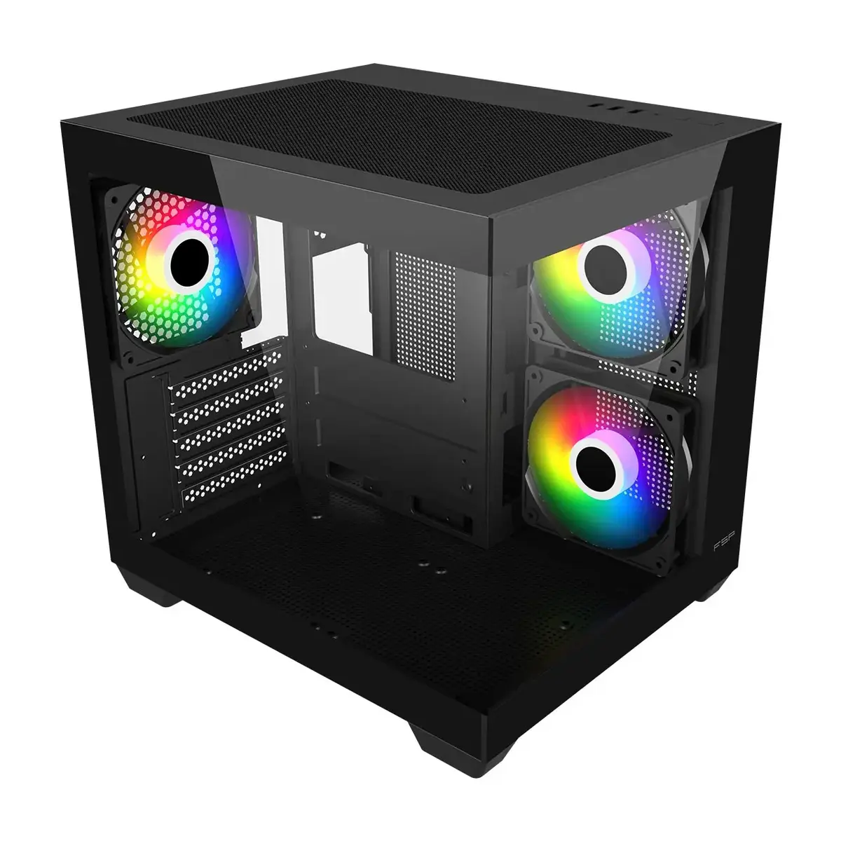 FSP S140-BA Mini Tower PC Case Black ARGB Photo 2