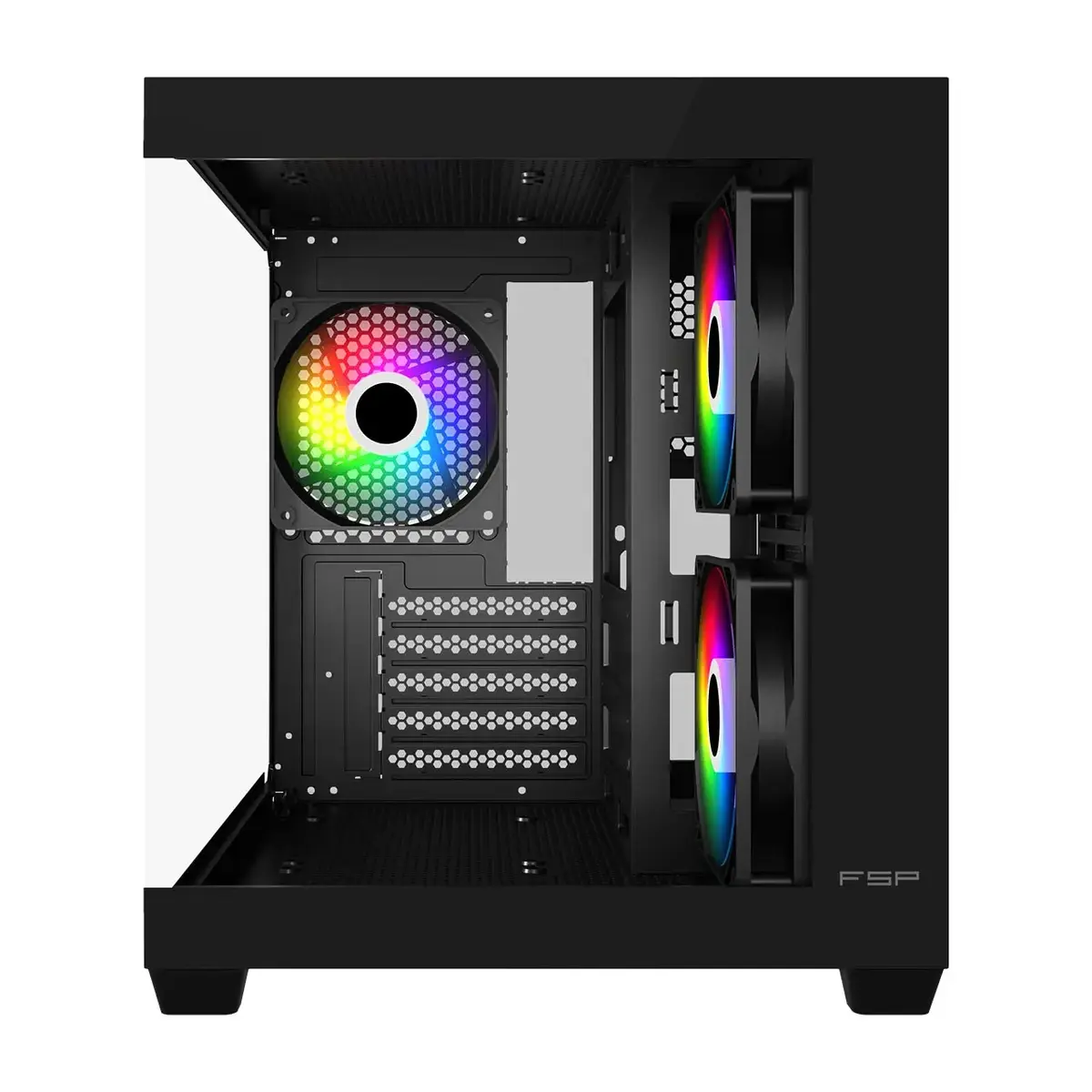 FSP S140-BA Mini Tower PC Case Black ARGB Photo 3