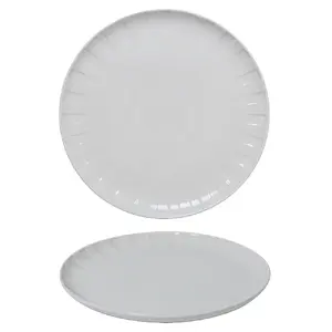 Šķīvis Qualitier TH04403006G001 26 cm, balta keramika