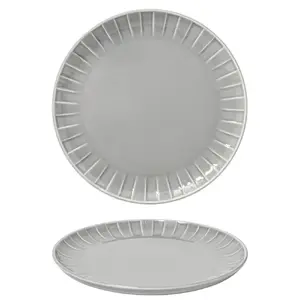 Plate Qualitier TH04403002H310 21 cm Silver Grey