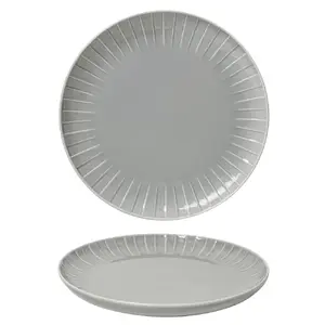 Dinner Plate Qualitier TH04403006H310 26 cm Silver Grey