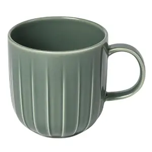 Keramikas krūze Qualitier TH04403606H321 350 ml, zaļa