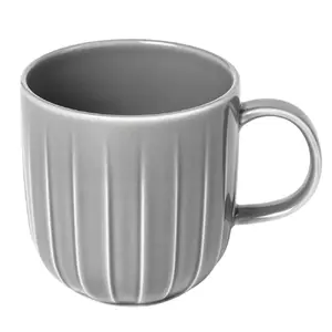 Keramikas krūze Qualitier TH04403606H310 350 ml, sudraba pelēka