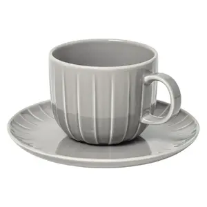 Pamatplate Qualitier ABSOLUTE TASE 220ML TH04403600H310/009 Sudraba‑pelēka 15,5 cm