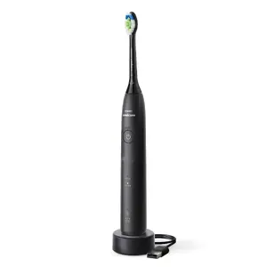 Sonic toothbrush Philips 5500 HX7111/01 — 62,000 mov/min, 2 modes, pressure sensor, rechargeable, black