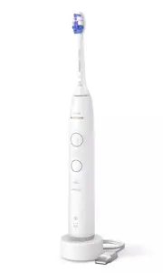Philips Series 6100 HX7400/01 Rechargeable Sonic Electric Toothbrush with Sensitive Mode, Integrated Timer, and White Handle