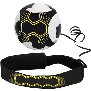 Kiddyz KYD-FOOT adjustable football kick belt for kids and adults, fits sizes 5–11, black/yellow
