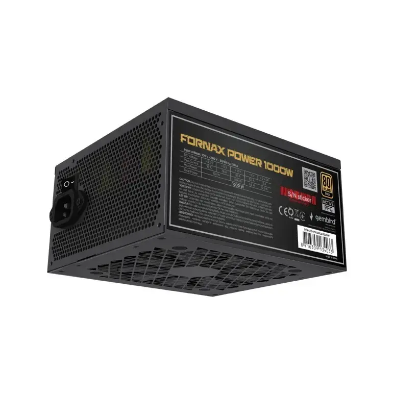 GEMBIRD Fornax 1000W ATX barošanas bloks 80 PLUS Gold Photo 4