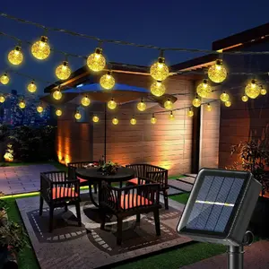 Solar String Lights E-LIGHT ELIG-SOL4 — 7 m, 40 LED glass balls, IP65