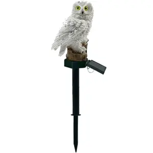 Solar LED Owl Lamp E-LIGHT ELIG-SOL6 IP65 Dark Sensor 13x22 cm
