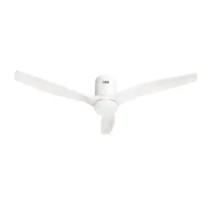 Потолочный вентилятор с лампой Hombli HBCF-0199 — умный Wi‑Fi вентилятор и LED‑подсветка, 132 см, White Wood