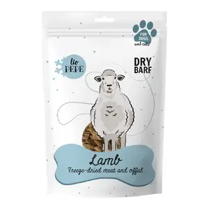Лиофилизированные лакомства для собак PAKA ZWIERZAKA Lio Pepe Lamb XL 90 г — одноингредиентные крупные кусочки