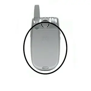 Крышка аккумулятора для MOTOROLA V500 V520 V525 V550 V400 V300 — оригинальная, серебристая