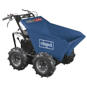 Motorised wheelbarrow Scheppach DP3000 — petrol, 4 wheels, 300 kg capacity, 700×1380×1000 mm