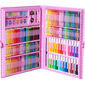 Painting set in case Iso Trade — 168 pieces, pink