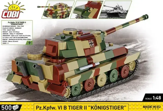 Cobi Pz.Kpfw. VI B Tiger II 1:35 model kit Photo 8