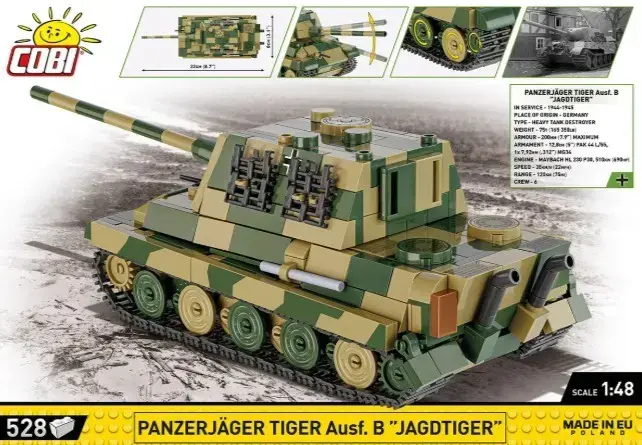 Cobi Panzerjäger Tiger Ausf. B Jagdtiger 1:35 Photo 8