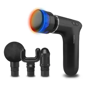 Handheld body massager Medisana MG 560, black, battery 20 W, 4 interchangeable heads, heat, 10 vibration levels