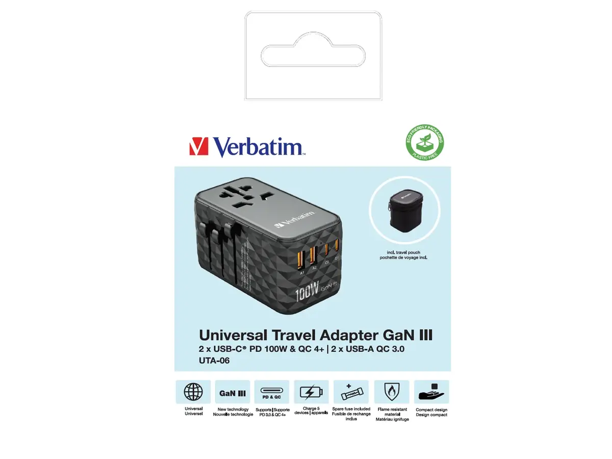 Universālais ceļojumu adapters Verbatim UTA-06 Photo 15