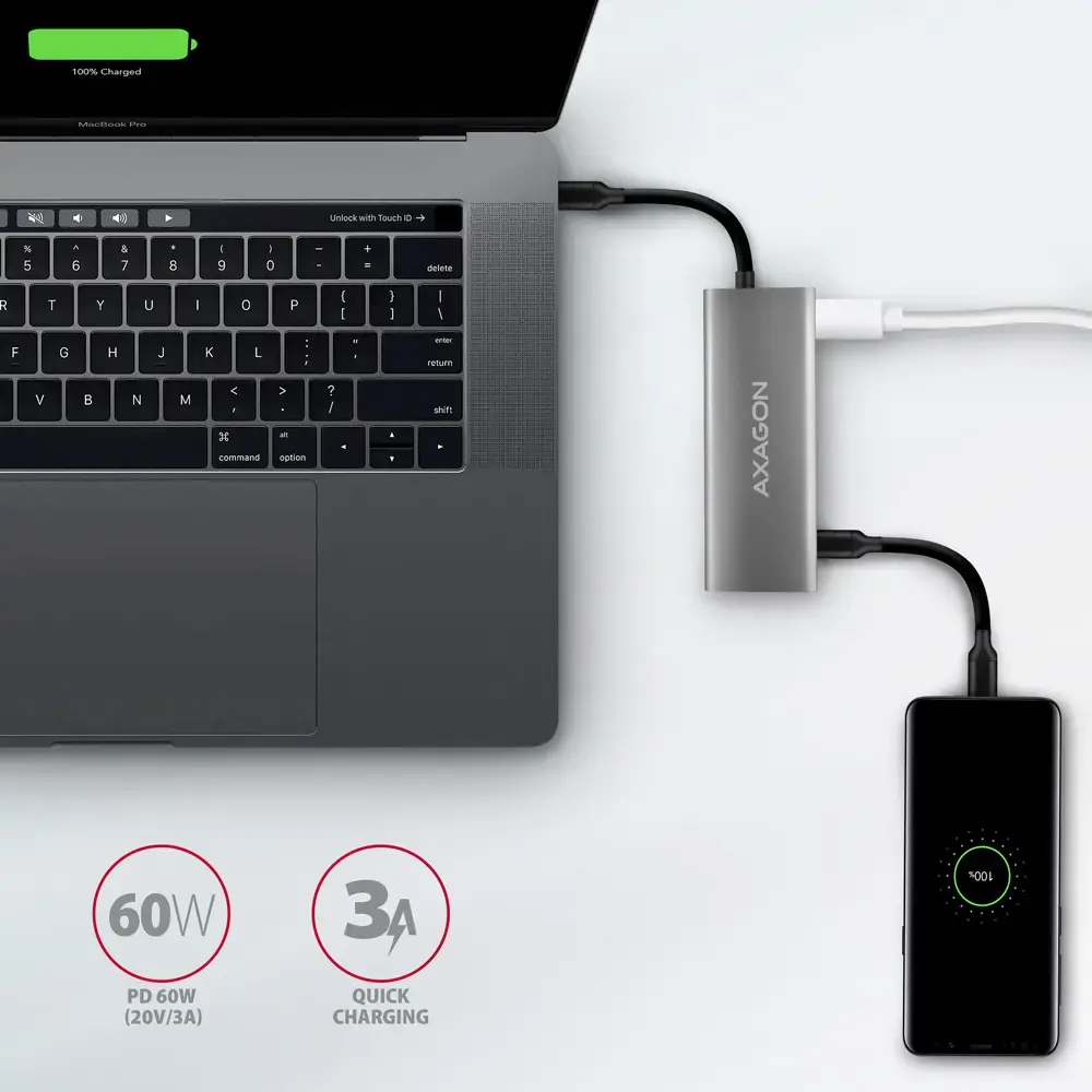 Axagon HMC-5G21 USB-C Hub Photo 5