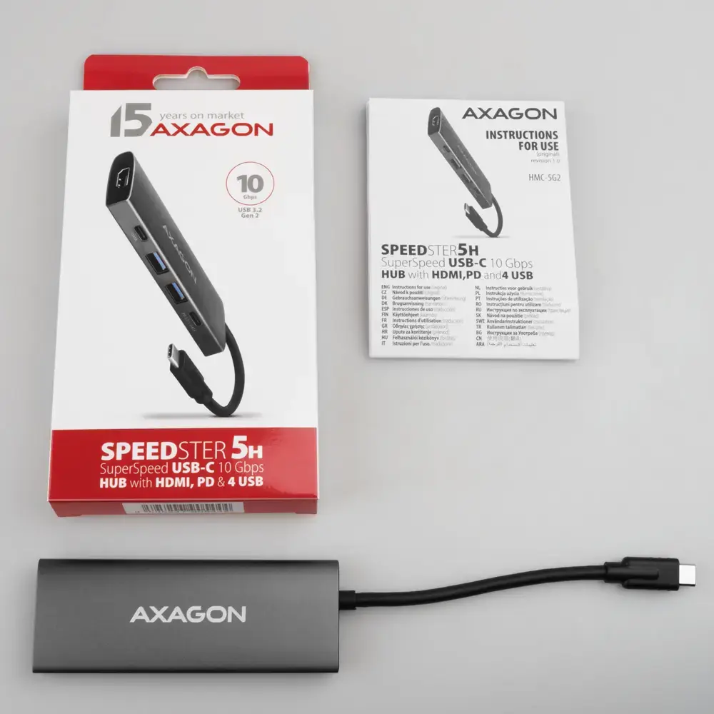 Axagon HMC-5G21 USB-C Hub Photo 8