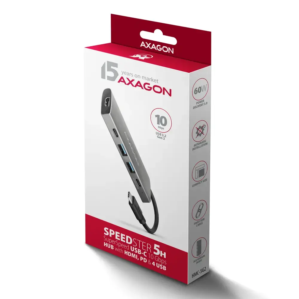 Axagon HMC-5G21 USB-C Hub Photo 9