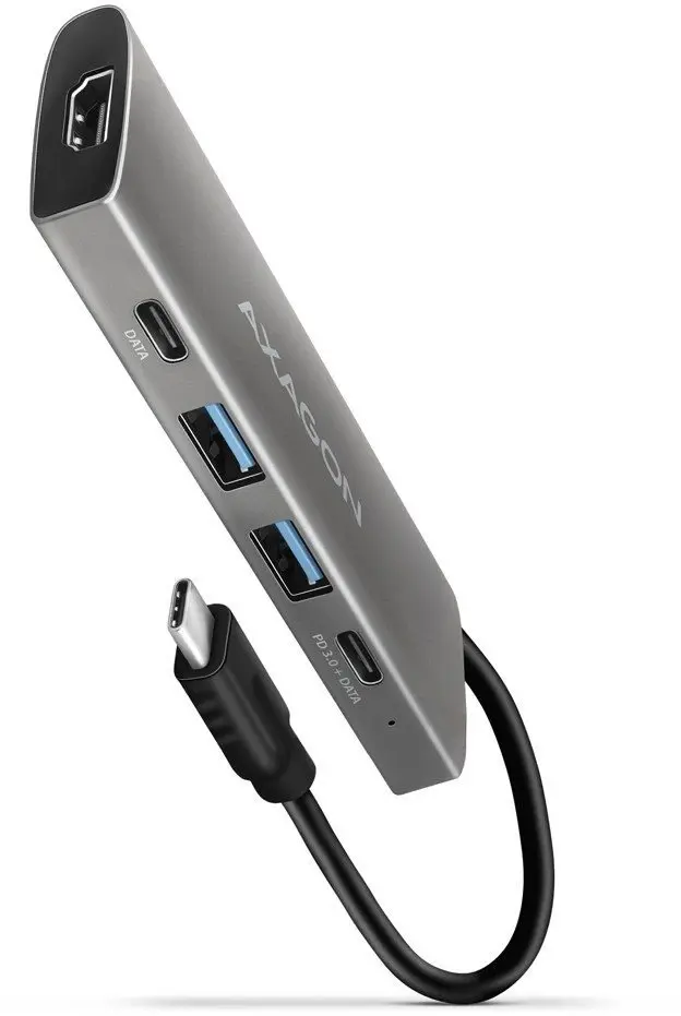 Axagon HMC-5G21 USB-C 10Gbps 5in1 centrmezgls