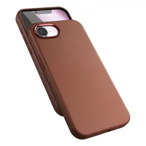 Shell maciņš Epico Mag+ Leather iPhone 16e 15.5 cm Brūns