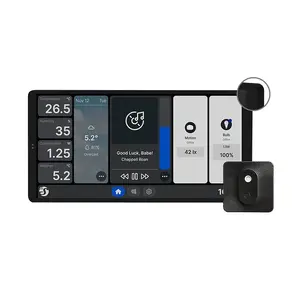 Wall Display Shelly Wall Display X2 WiFi/BLU black with H&T – Dual Control Panel