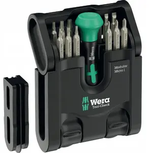 Wera Tool-Check Modular Micro 1 21-piece set — compact screwdriver and bit set