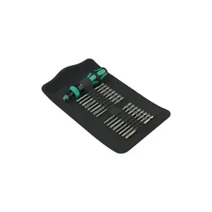 Wera hand tool set Kraftform Kompakt 60 RA-R 1, 17-piece screwdriver and bit set, compact ratcheting handle
