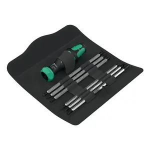 Multi-bit screwdriver Wera Kraftform Kompakt Vario RA 7 pieces 220 mm