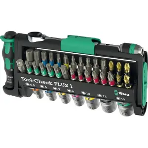Wera Tool-Check Plus 1 39-piece tool set — 39 pcs, assorted screwdrivers and bits, compact storage