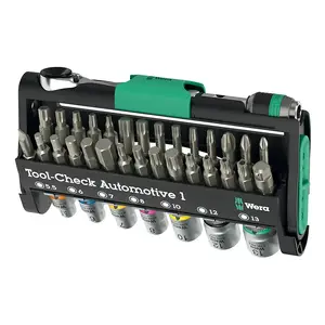 Wera Tool-Check Automotive 1 Ratchet Set 1 pc Stainless Steel