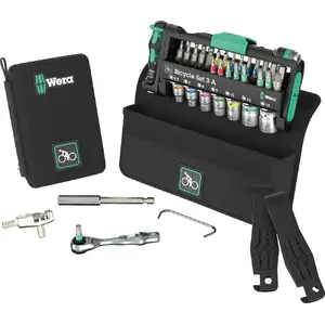 Wera bicycle tool set 3 A, 40-piece (05004188001) – compact multi-tool kit for bike maintenance