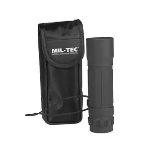 Monocular Mil‑Tec 10x25 — monocular 10× magnification, 25 mm objective, black, rubber body