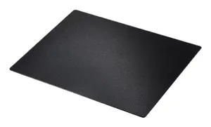 Renkforce RF-6697026 Gaming Mouse Pad Black Glass Monochromatic without Wrist Rest