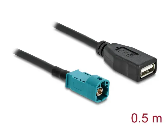 DELOCK 90702 kabelis HSD Z uz USB A 0,5 m Photo 2