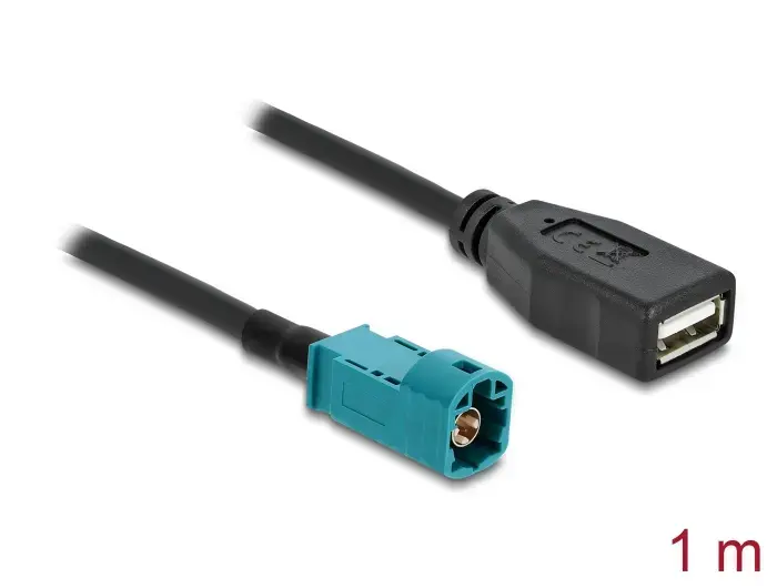 Coaxial cable DELOCK 90703 HSD Z to USB A 1 m Photo 2