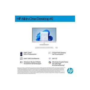 Computer HP All-in-One PC 27-cr2150ng Intel Core Ultra 5 225U 8GB RAM 512GB SSD Integrated Graphics Windows 11