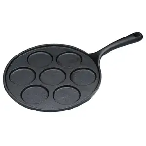 Pancake Pan KitchenCraft GB40KCBLINIS Cast iron, 7-dimple non-stick surface, suitable for gas/electric/induction