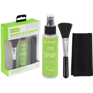 Screen cleaning kit D-Fruit DF111 — 100 ml display cleaning solution with microfiber cloth