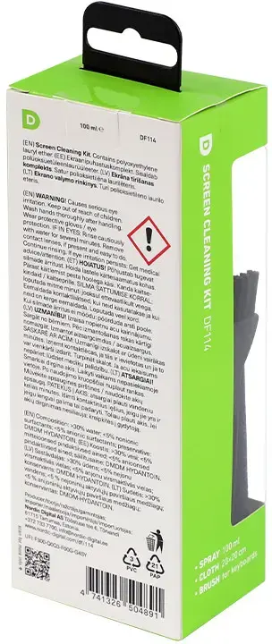 D-Fruit DF114 100 ml ekrānu tīrīšanas komplekts Photo 6