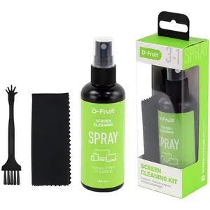 Screen Cleaning Kit D-Fruit DF115 100 ml — screen cleaner solution and microfiber cloth