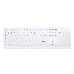 Keyboard CHERRY AK-C8100F-FU1-W/FR Wireless AZERTY French White