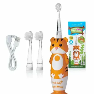 Electric Toothbrush Brush-Baby BRB233 Child Black Orange White